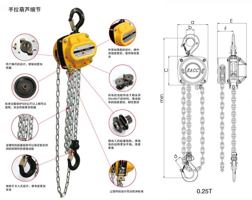 HS-V型手拉葫蘆細節(jié)及結(jié)構(gòu)圖 HS-V型手拉葫蘆細節(jié)及結(jié)構(gòu)圖