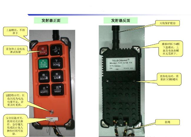 電動葫蘆無線遙控器裝置 電動葫蘆無線遙控器裝置